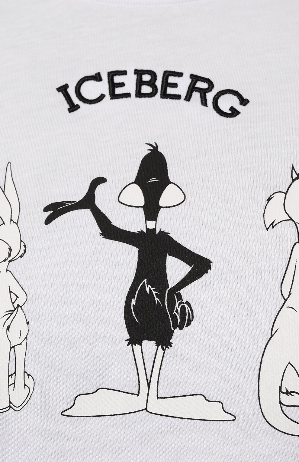 Хлопковая футболка ICEBERG белого цвета по цене 19150 руб., арт. 19E I1P0/F01B/6301, фото 5 Хлопковая футболка ICEBERG, арт. 19E I1P0/F01B/6301, фото 5