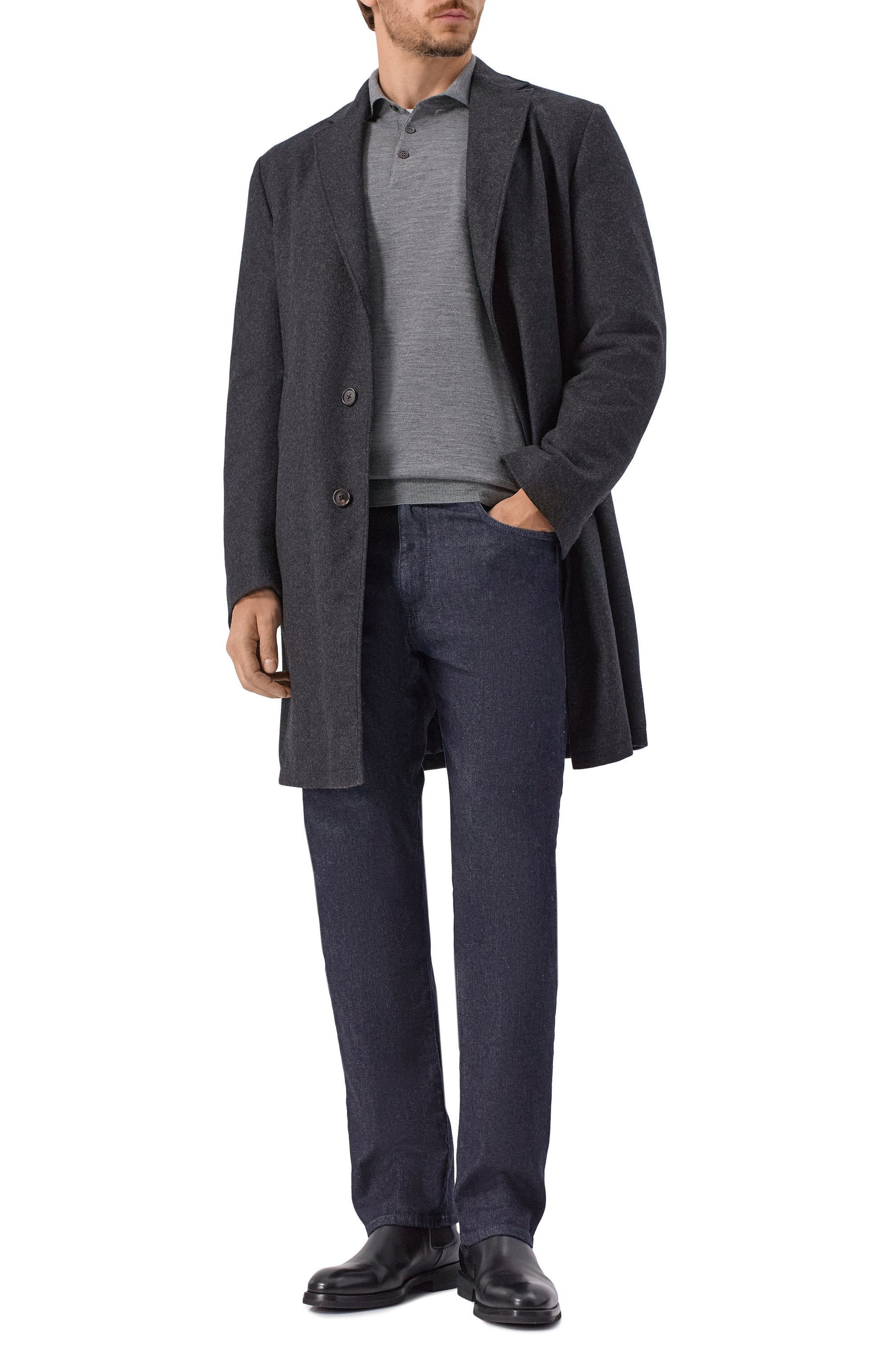 Поло из шерсти и кашемира BRUNELLO CUCINELLI, арт. M2400295, фото 2