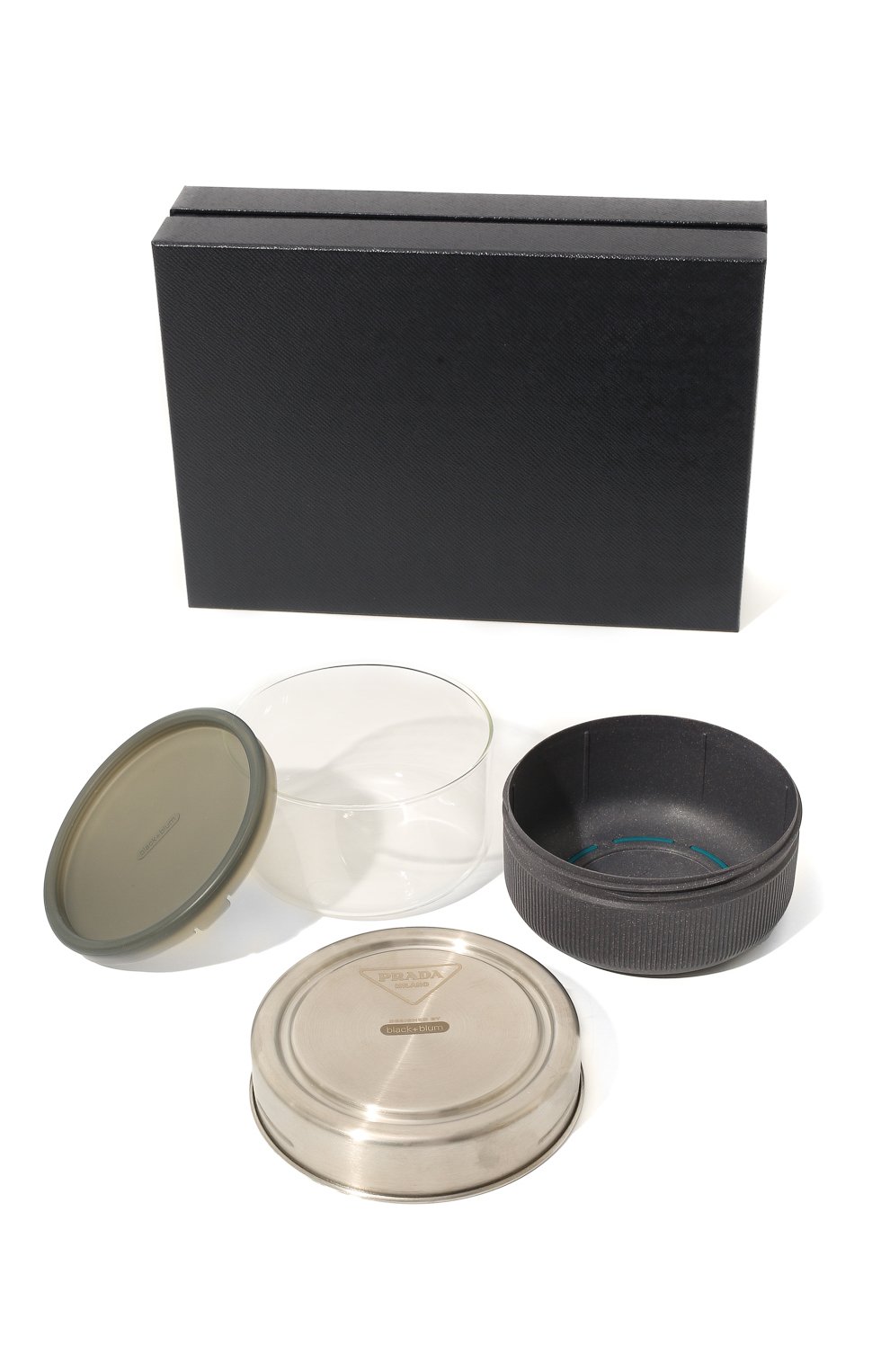 Чаша-контейнер PRADA серебряного цвета по цене 12000 руб., арт. 2UP003-2DMS-F0276-OOO, фото 6 Чаша-контейнер PRADA, арт. 2UP003-2DMS-F0276-OOO, фото 6