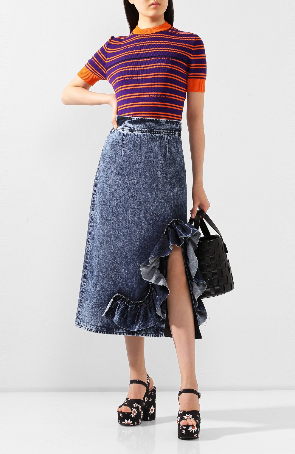 Джинсовая юбка MIU MIU, арт. GWD211-1SCI-F0008, фото 2