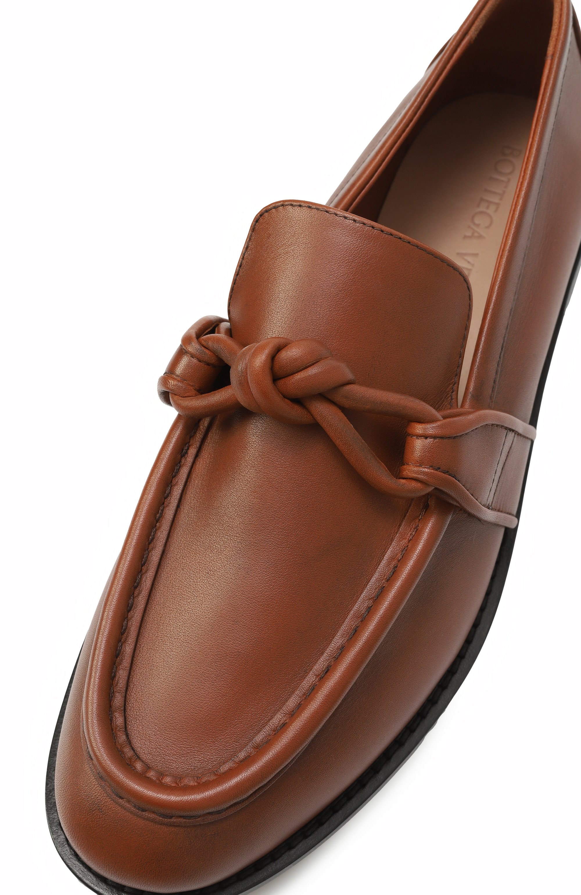 Кожаные лоферы astaire BOTTEGA VENETA коричневого цвета по цене 125500 руб., арт. 796696/V4AF0, фото 7 Кожаные лоферы astaire BOTTEGA VENETA, арт. 796696/V4AF0, фото 7