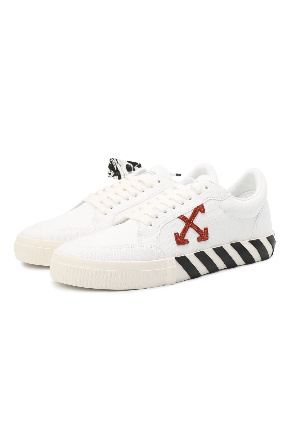 Текстильные кеды vulcanized OFF-WHITE, арт. 0MIA085R21FAB0020116, фото 1
