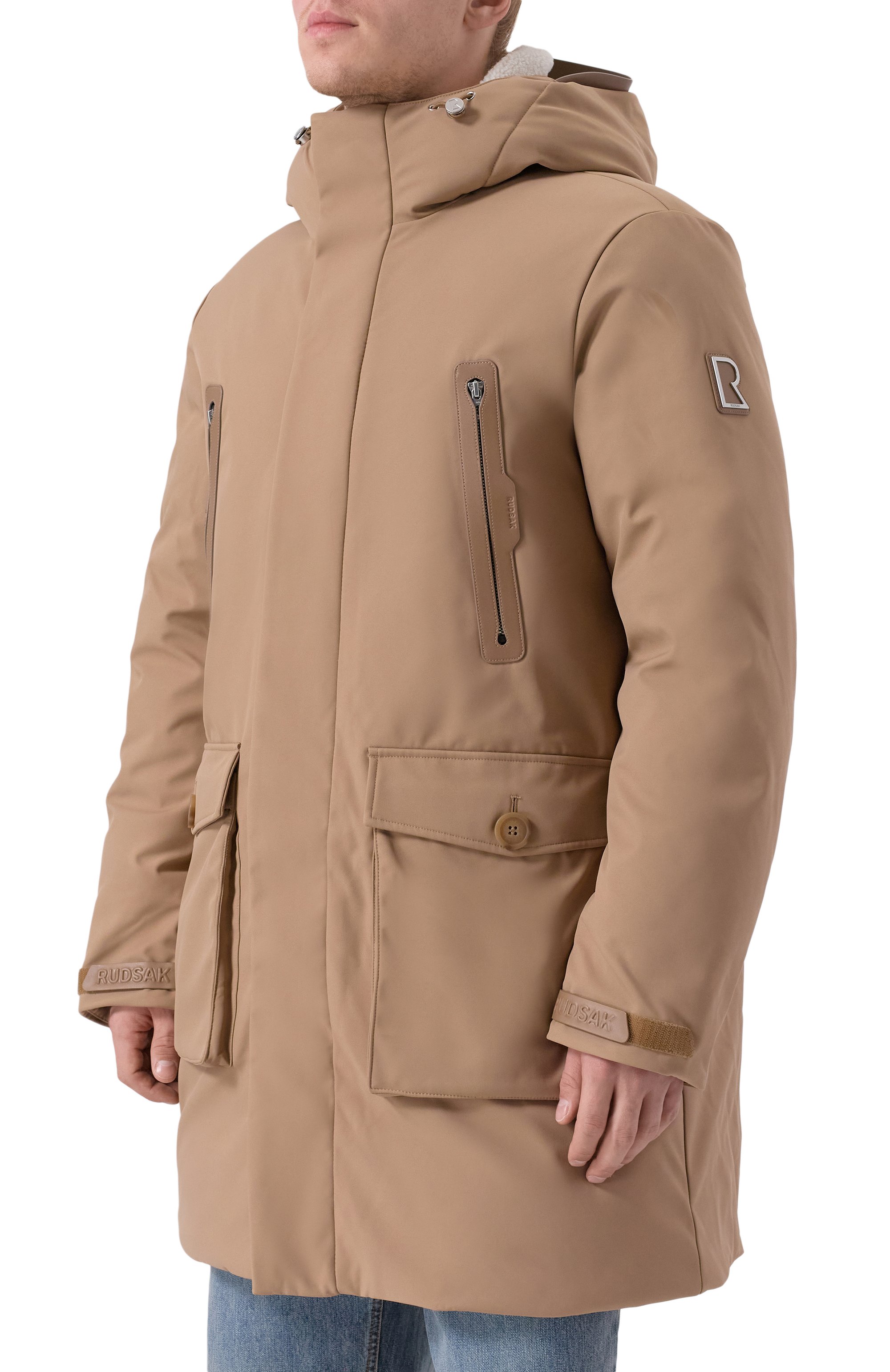 Утепленная парка RUDSAK бежевого цвета по цене 163000 руб., арт. M124506, фото 3 Утепленная парка RUDSAK, арт. M124506, фото 3