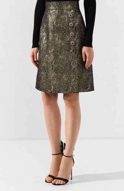 Жаккардовая юбка DOLCE & GABBANA, арт. F4BM5Z/HJMA4, фото 3