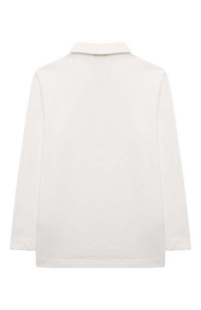 Хлопковое поло IL GUFO белого цвета по цене 8875 руб., арт. C0AP0032M0094/2A-4A, фото 2 Хлопковое поло IL GUFO, арт. C0AP0032M0094/2A-4A, фото 2