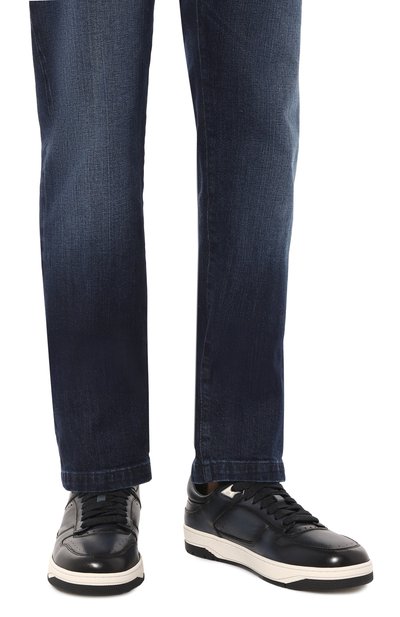 Кожаные кеды sneak-air SANTONI, арт. MBSG22015BINRGHV, фото 3