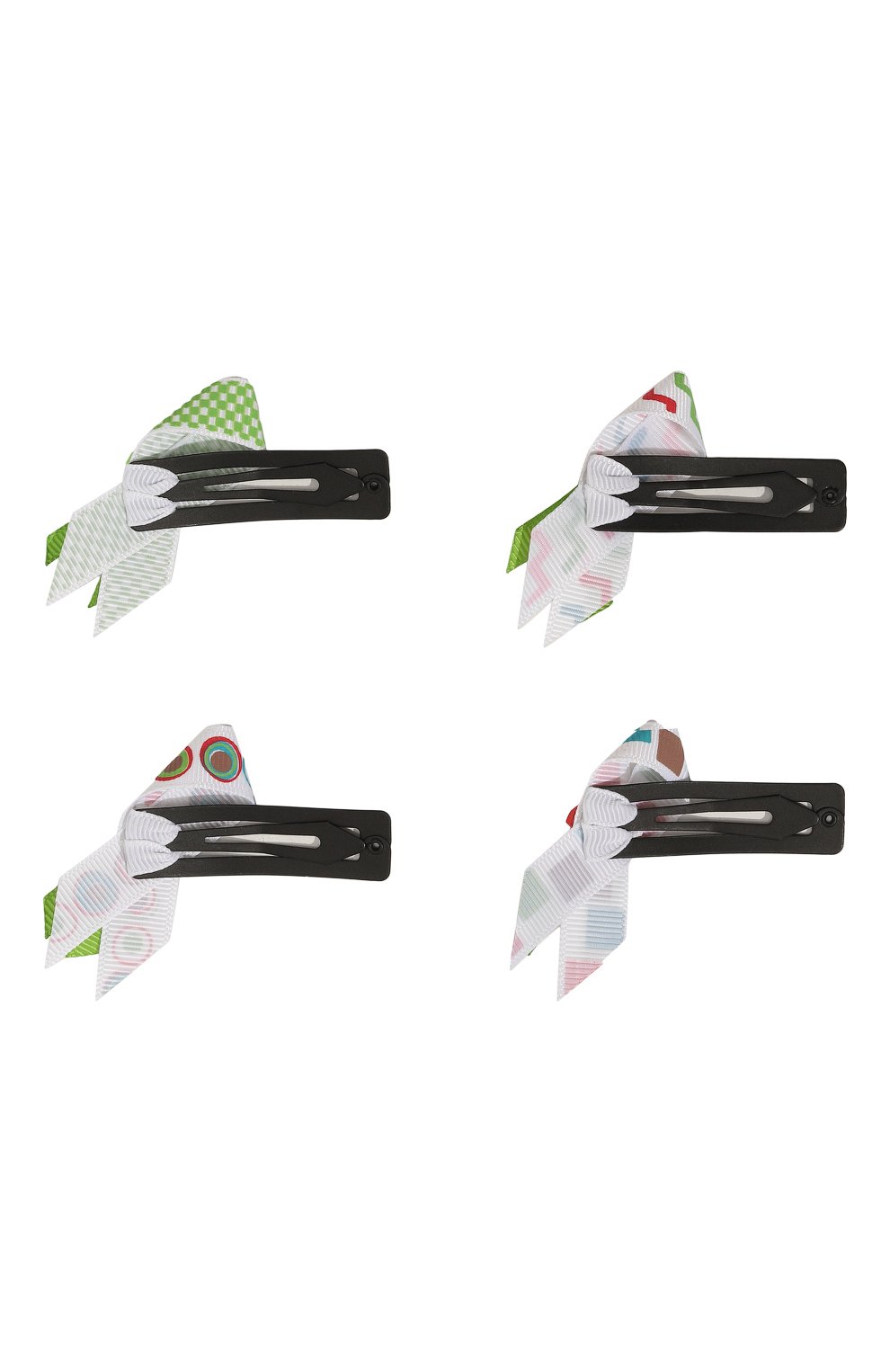 Комплект из четырех заколок YULA разноцветного цвета по цене 2590 руб., арт. YU-ZR28, фото 2 Комплект из четырех заколок YULA, арт. YU-ZR28, фото 2