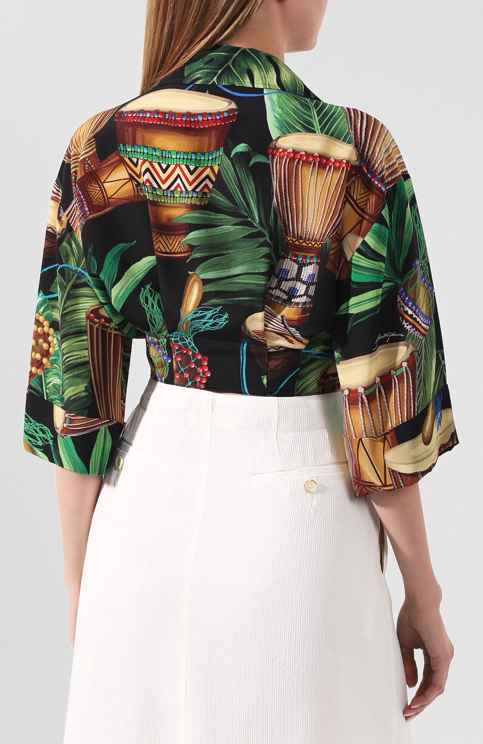 Шелковая рубашка DOLCE & GABBANA, арт. F5N11T/IS1D2, фото 4