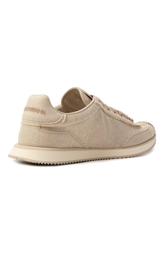 Текстильные кроссовки DG Cushion Dolce & Gabbana CS2288/AE043 Бежевый  CS2288/AE043 Фото 5