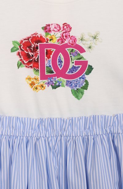 Хлопковое платье DOLCE & GABBANA, арт. L5JD9W/G707X/8-14, фото 3