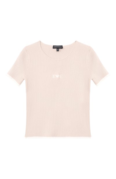 Комплект из футболки и юбки EMPORIO ARMANI светло-бежевого цвета по цене 31750 руб., арт. EG000767/AF22788, фото 2 Комплект из футболки и юбки EMPORIO ARMANI, арт. EG000767/AF22788, фото 2
