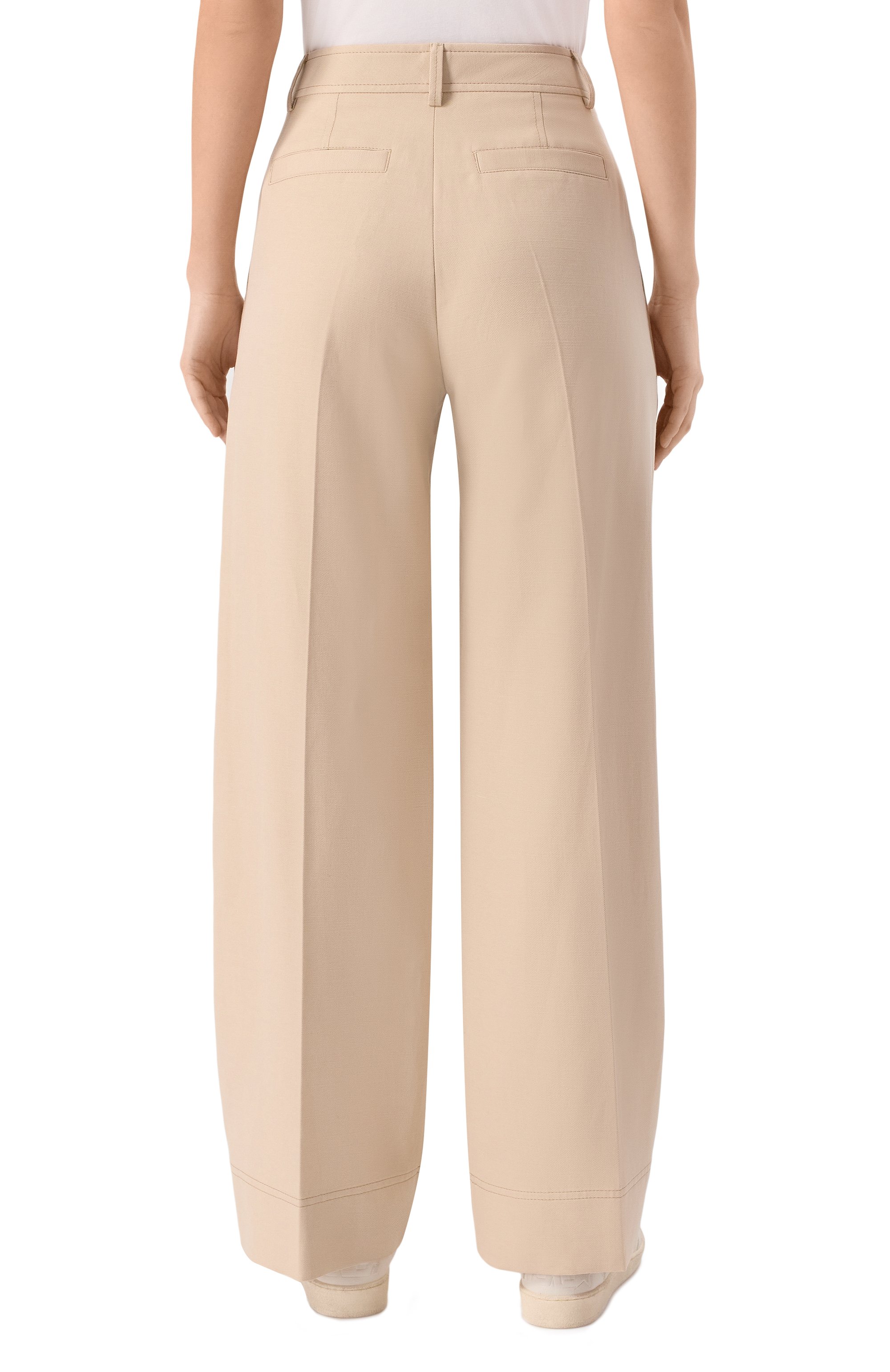 Брюки из хлопка и лиоцелла BOSS ORANGE, арт. 50546207, фото 4