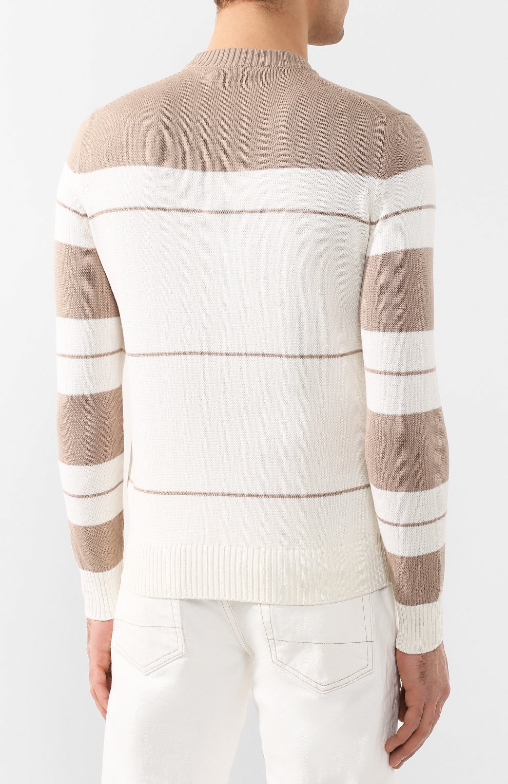 Свитер из смеси хлопка и шелка LORO PIANA, арт. FAI9911, фото 4