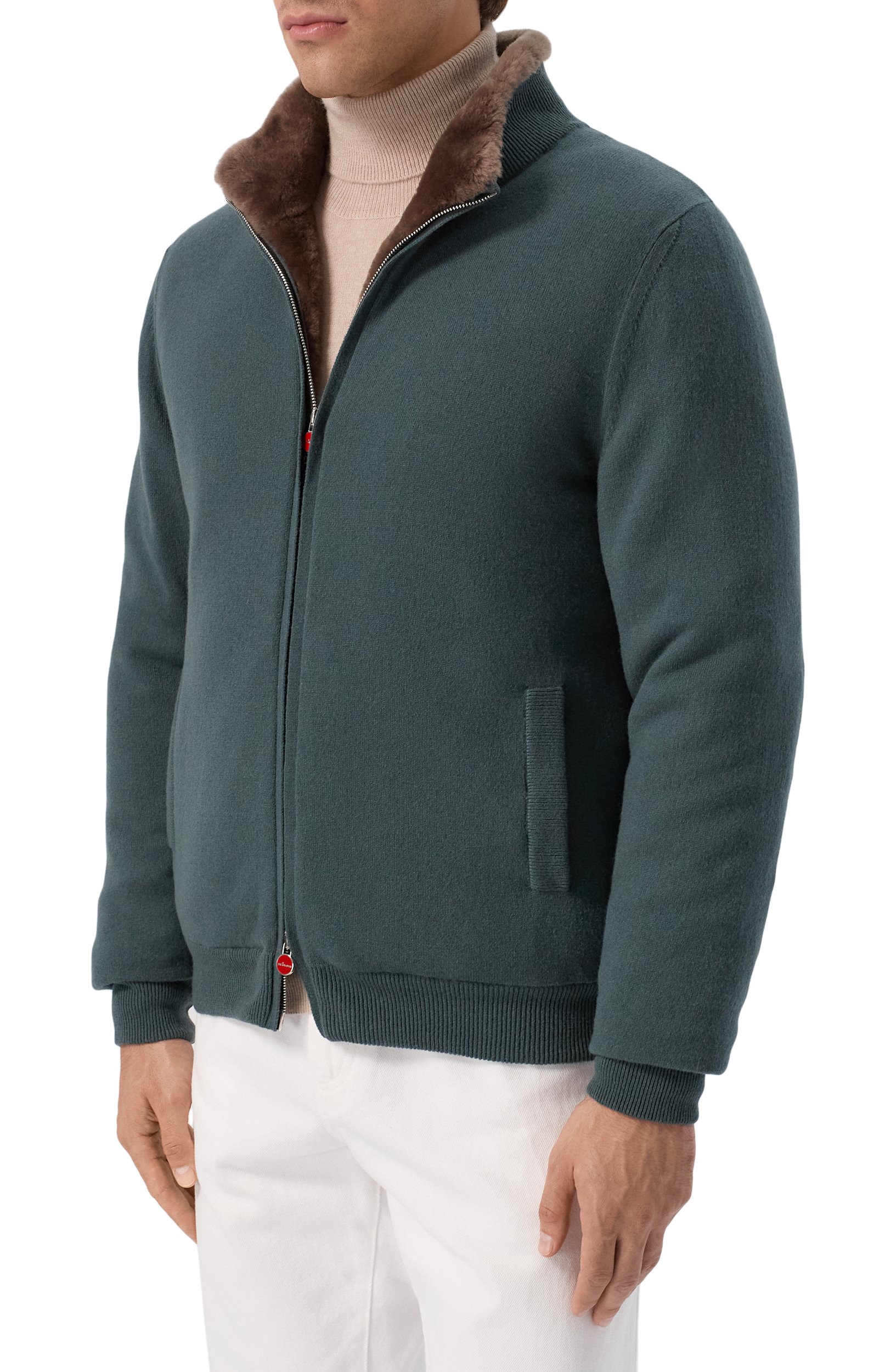Бомбер с подкладкой из овчины KITON, арт. UMK1489K325, фото 3