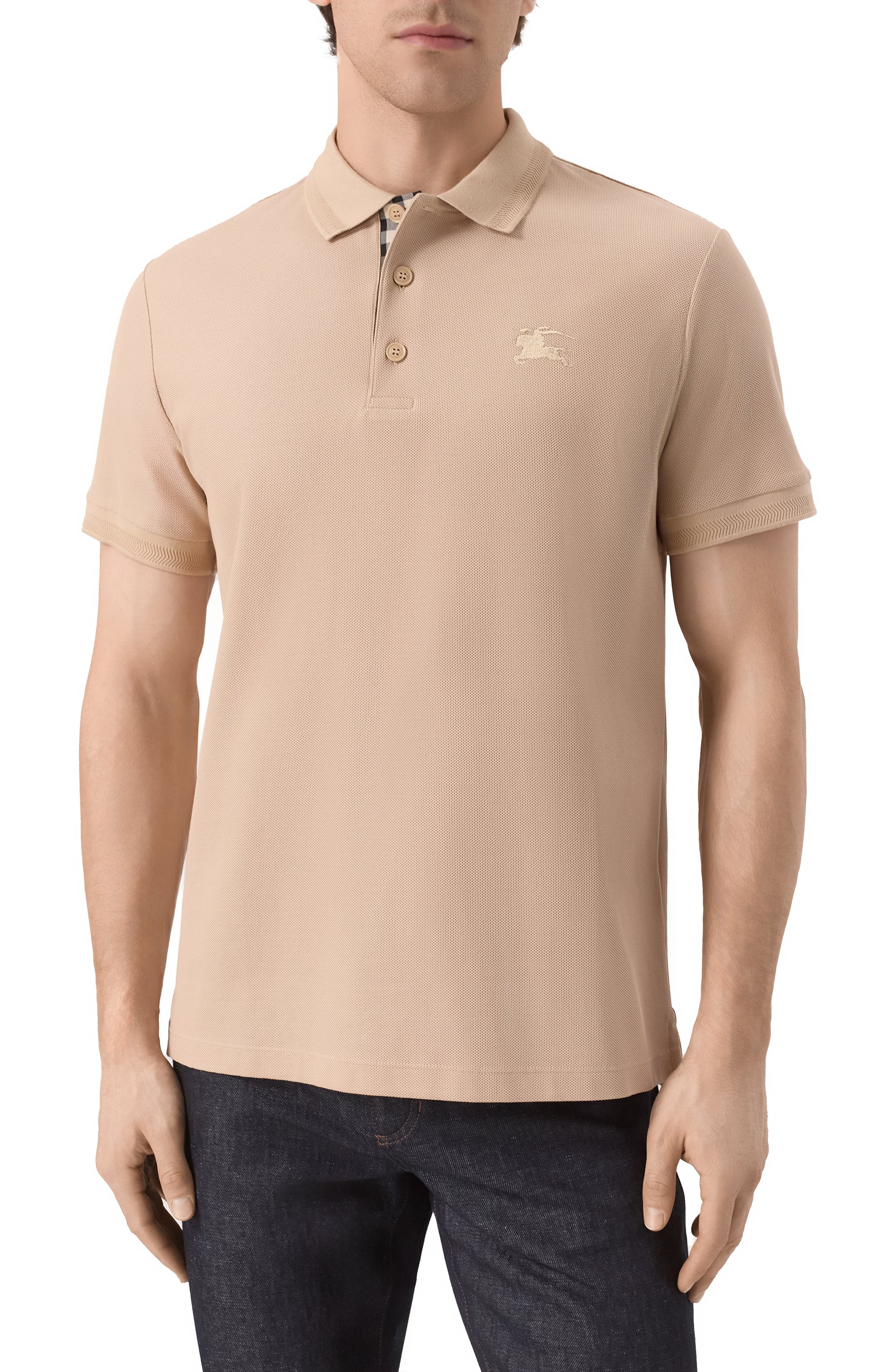 Хлопковое поло BURBERRY, арт. 8099167, фото 3