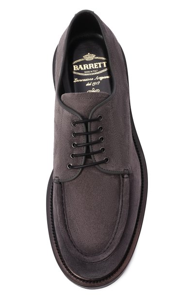 Замшевые дерби BARRETT темно-серого цвета по цене 69900 руб., арт. 242U053/REPELL0 0IL, фото 5 Замшевые дерби BARRETT, арт. 242U053/REPELL0 0IL, фото 5