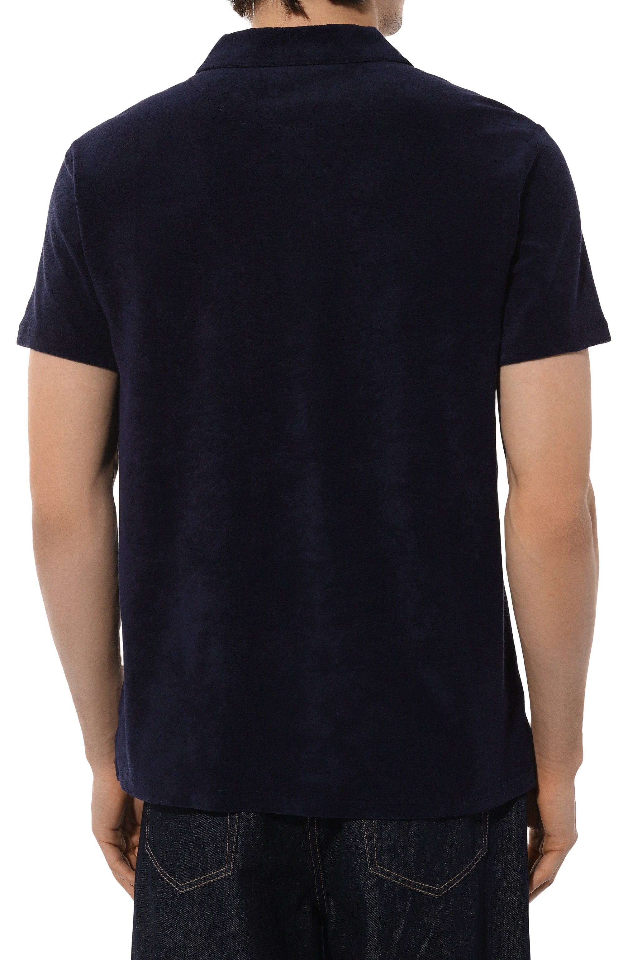 Хлопковое поло VILEBREQUIN темно-синего цвета по цене 24400 руб., арт. PHE/C3Q00N, фото 4 Хлопковое поло VILEBREQUIN, арт. PHE/C3Q00N, фото 4