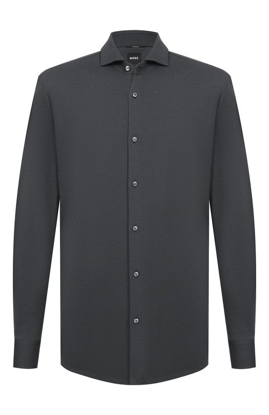 Хлопковая рубашка BOSS 50556854 Зелёный 50556854