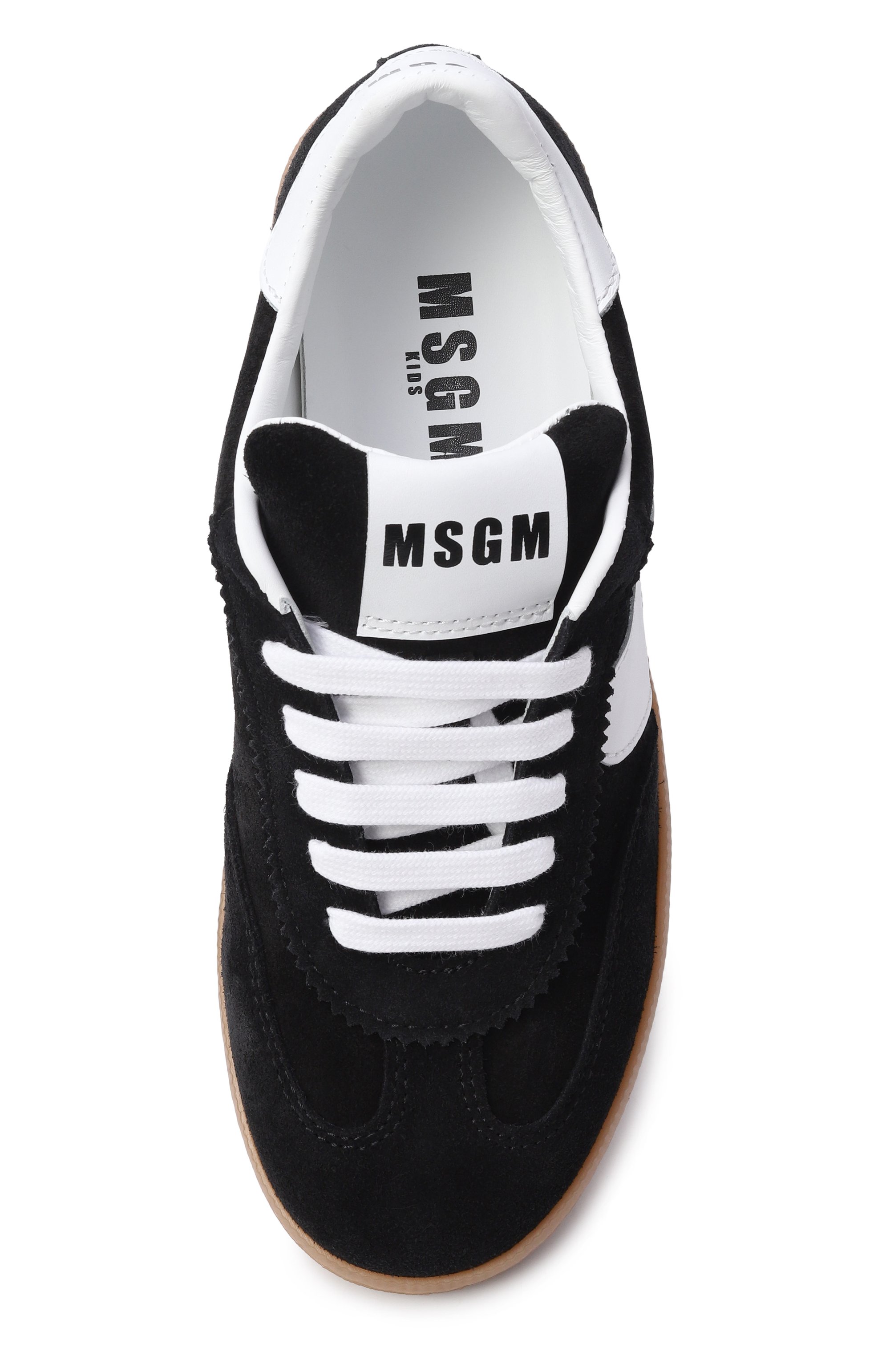 Замшевые кеды MSGM KIDS, арт. 82482/VAR3_001, фото 4