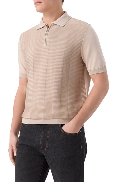 Поло из шелка и хлопка STEFANO RICCI, арт. K818104P31/F26170, фото 3