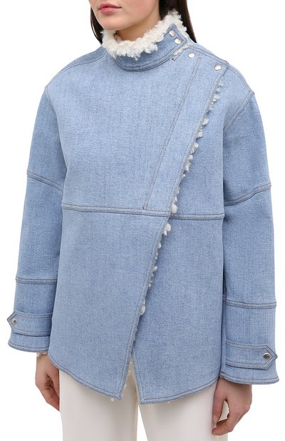 Джинсовая куртка STELLA MCCARTNEY синего цвета по цене 122000 руб., арт. 602141/S0H18, фото 3 Джинсовая куртка STELLA MCCARTNEY, арт. 602141/S0H18, фото 3