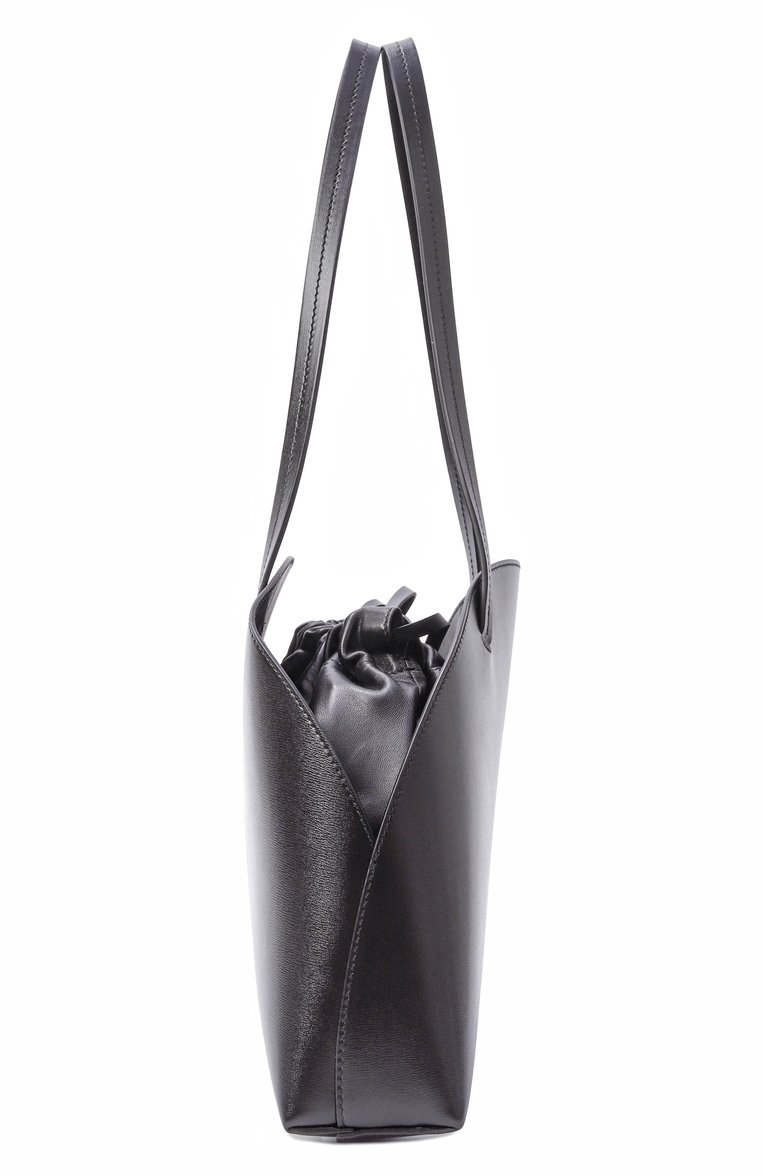 Женская сумка curve medium JIL SANDER черного цвета, арт. J07ZH0054-P7100 | Фото 4 (Материал: Натуральная кожа; Автоматизация ТО: Проставлено; Автоматизация состава: Проставлено; Размер: medium)