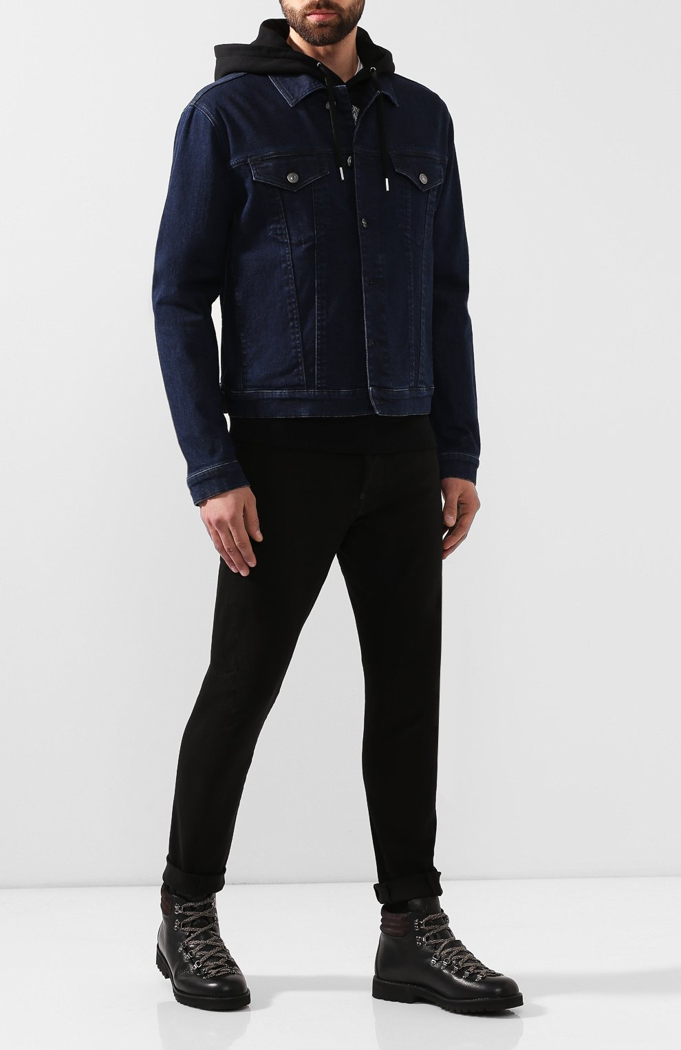 Кожаные ботинки FRACAP, арт. M127/R0CCIA/NEBR./IMB.SUEDE/LUMB FUR, фото 2