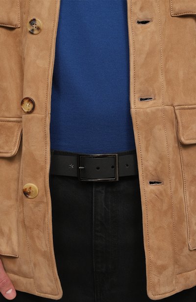 Кожаный ремень DIRK BIKKEMBERGS черного цвета по цене 8580 руб., арт. BKCU00448M, фото 2 Кожаный ремень DIRK BIKKEMBERGS, арт. BKCU00448M, фото 2