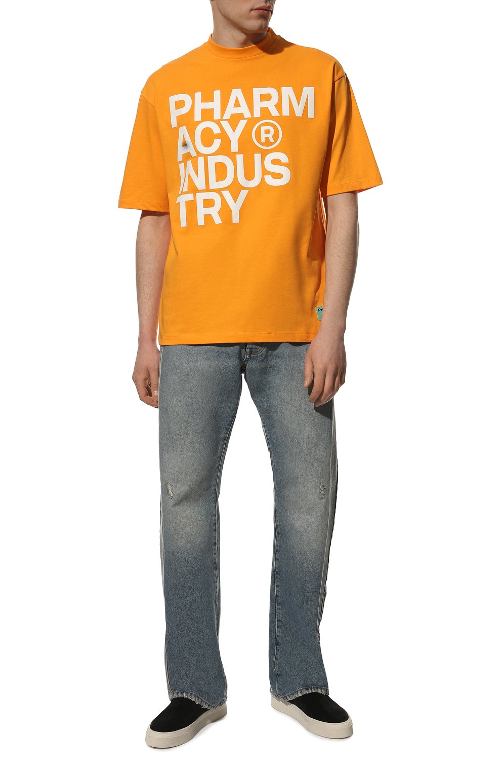 Хлопковая футболка PHARMACY INDUSTRY, арт. PHM475A, фото 2