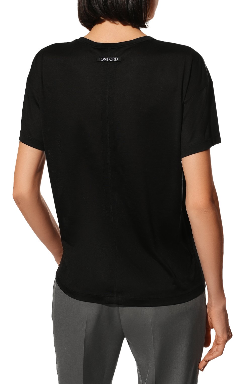 Шелковая футболка TOM FORD, арт. TSJ383-FAX835, фото 4