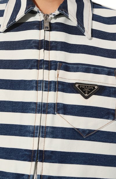 Джинсовая куртка PRADA, арт. GFB288-10G2-F0008-221, фото 5