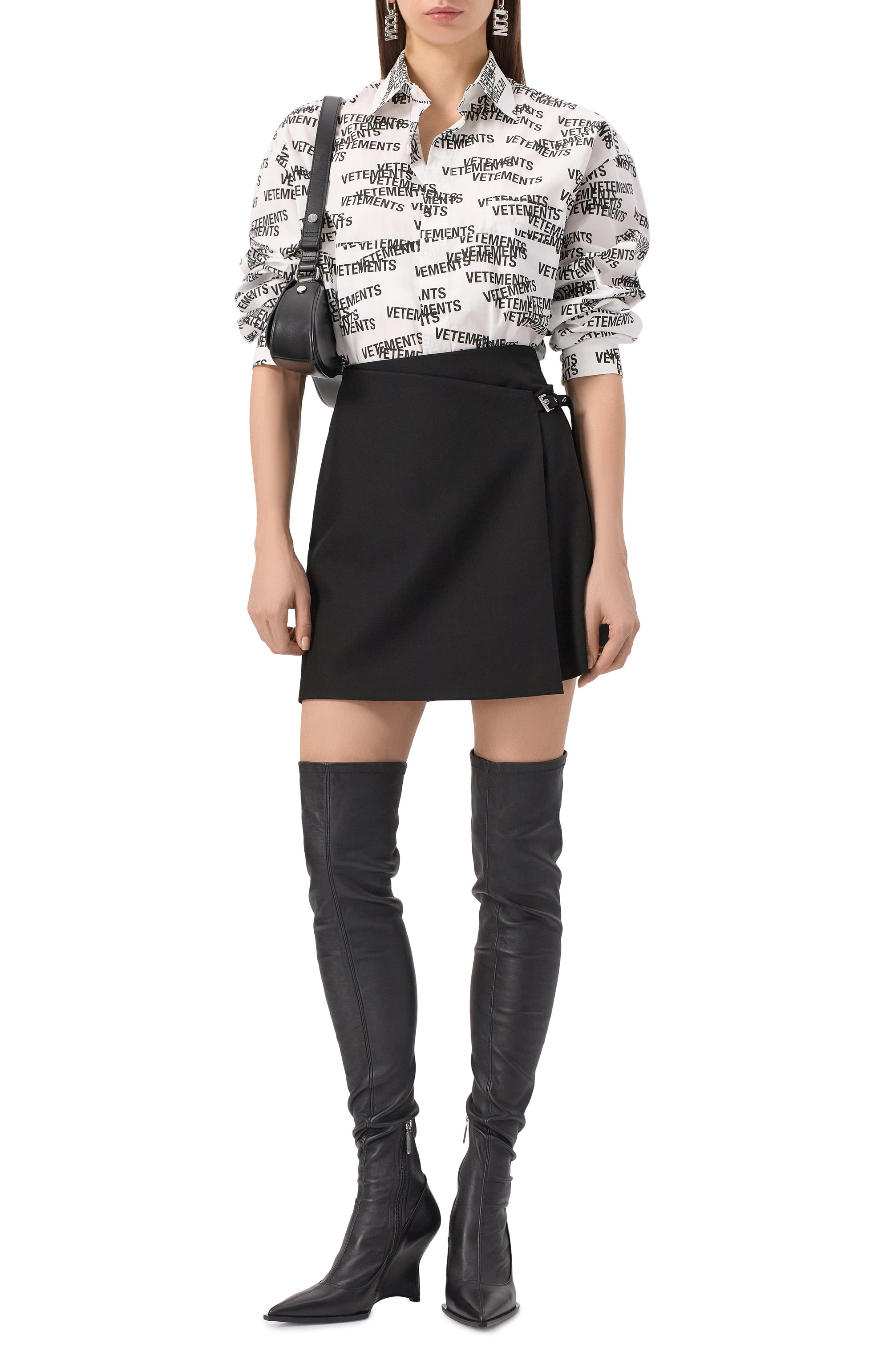 Юбка HUGO черного цвета по цене 23950 руб., арт. 50530975, фото 2 Юбка HUGO, арт. 50530975, фото 2