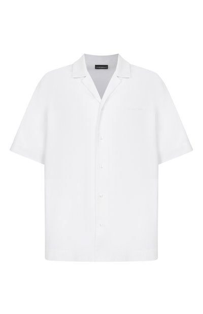 Мужская рубашка изо льна и вискозы EMPORIO ARMANI, арт. EM000593/AF20590
