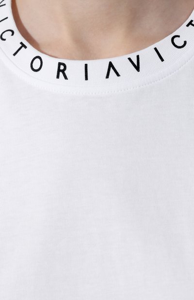 Хлопковая футболка VICTORIA, VICTORIA BECKHAM, арт. 2120JTS000446A, фото 5