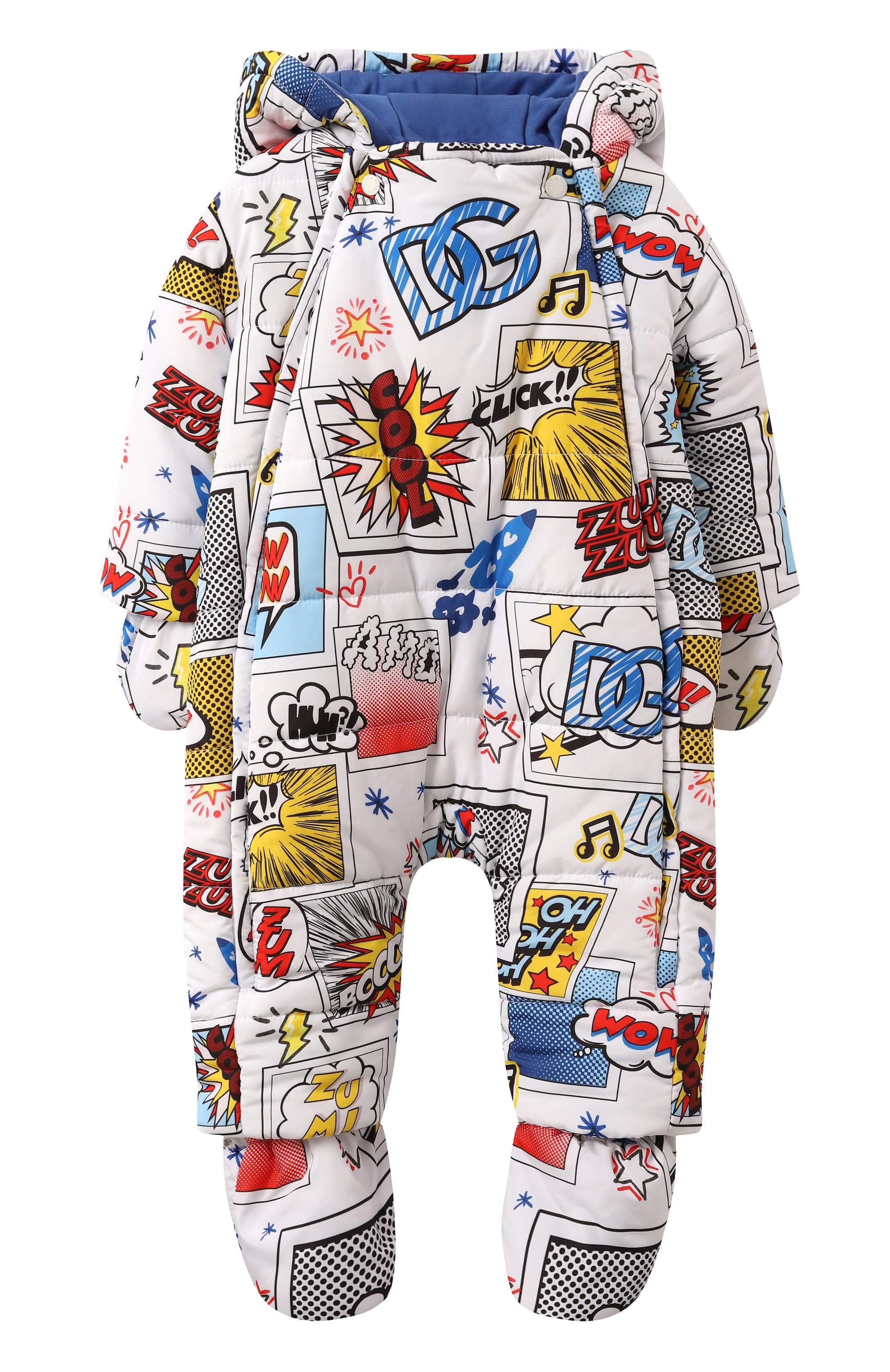 Утепленный комбинезон DOLCE & GABBANA разноцветного цвета по цене 106500 руб., арт. L1J08W/ISMIR_SET, фото 1 Утепленный комбинезон DOLCE & GABBANA, арт. L1J08W/ISMIR_SET, фото 1