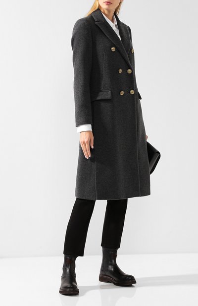 Двубортное кашемировое пальто BRUNELLO CUCINELLI, арт. MT4979273, фото 2