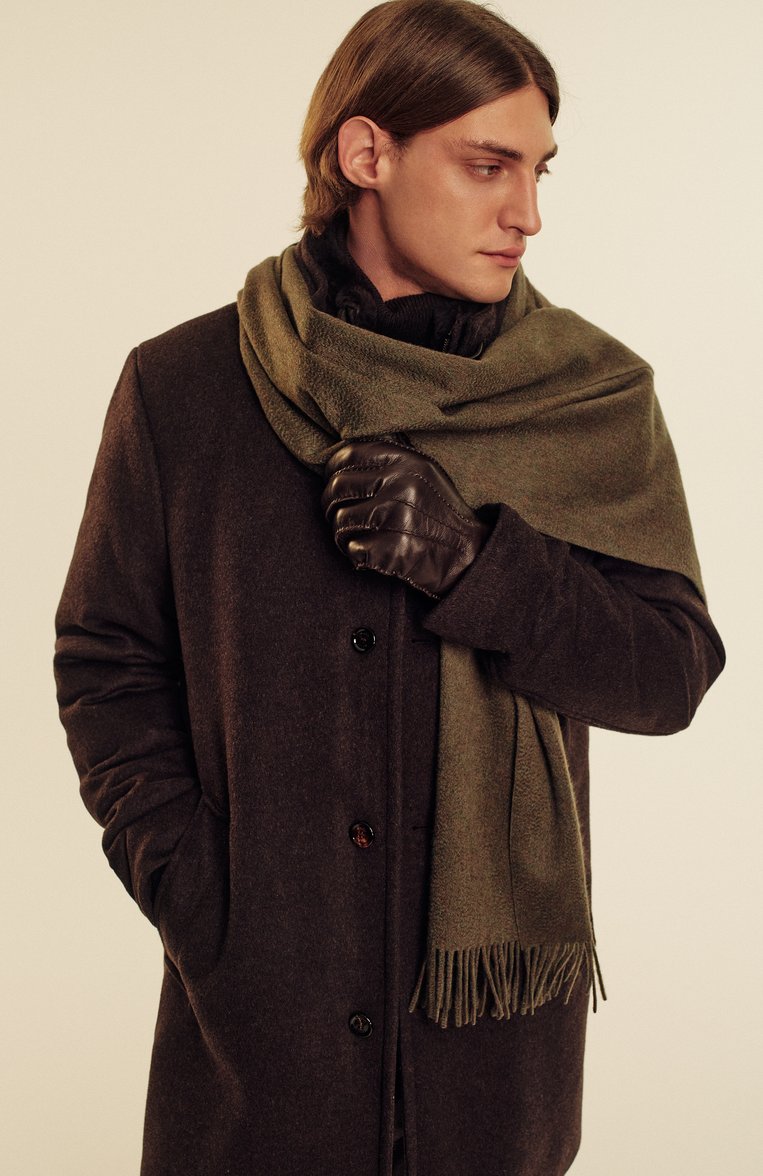 Мужской шерстяная водолазка DRIES VAN NOTEN темно-коричневого цвета, арт. 242-021225-9702 | Фото 6 (Материал внешний: Шерсть; Рукава: Длинные; Материал сплава: Проставлено; Длина (для топов): Стандартные; Драгоценные камни: Проставлено; Мужское Кросс-КТ: Водолазка-одежда; Принт: Без принта; Стили: Минимализм)