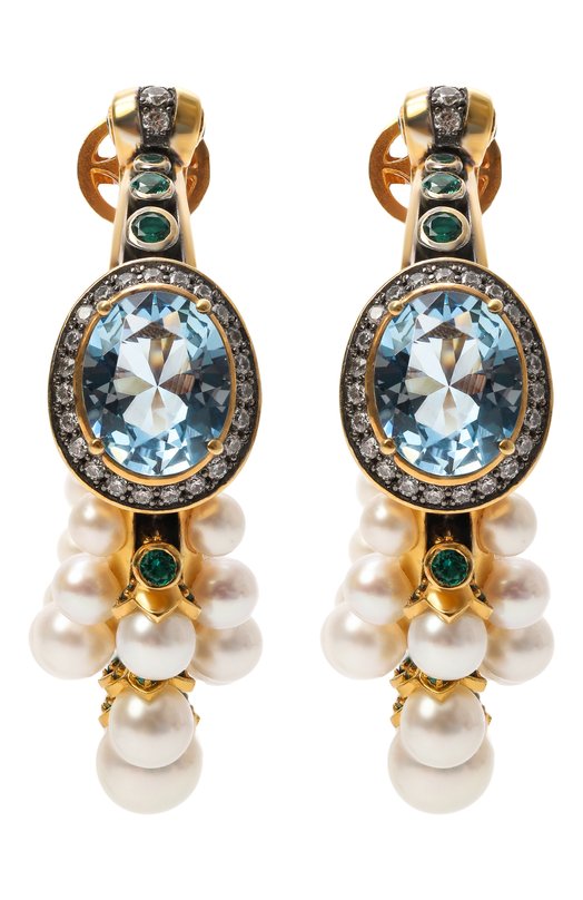 Серьги Seascape Treasure Queensbee 202307 Разноцветный 202307