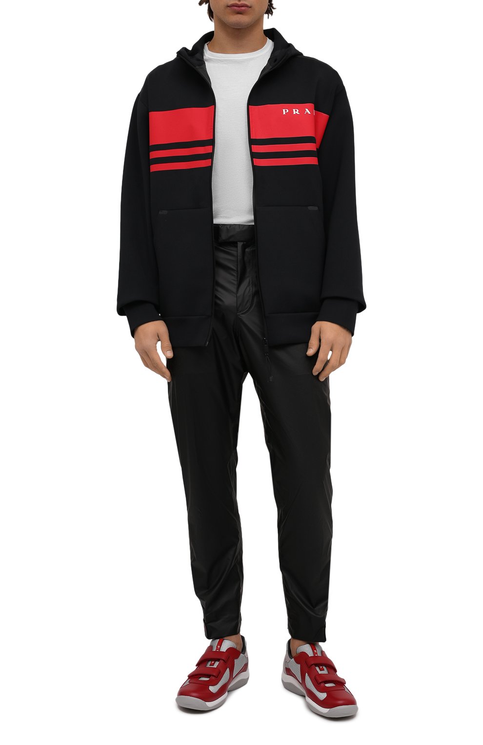 Комбинированные кроссовки america’s cup original PRADA, арт. 4P0723-5RU-F0011-ZFT0, фото 2