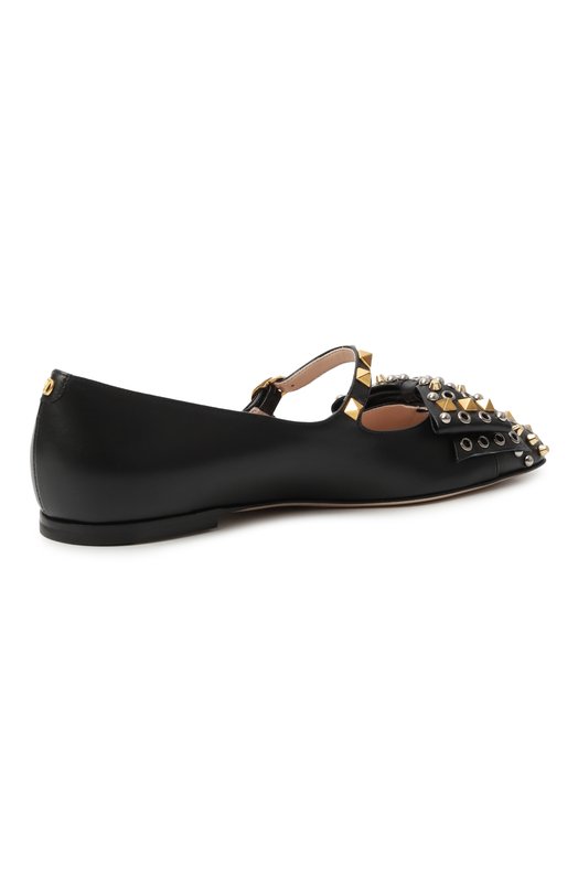 Кожаные балетки Bowow Valentino 7W2S0MX7/ETL Чёрный  7W2S0MX7/ETL Фото 5