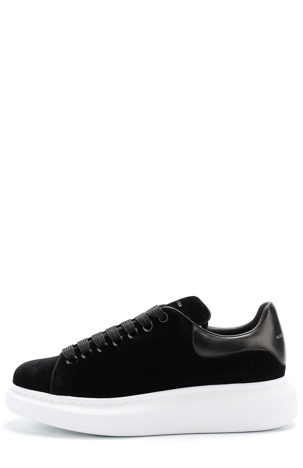 Бархатные кеды на массивной подошве ALEXANDER MCQUEEN черного цвета по цене 69700 руб., арт. 482142/W4FKT, фото 3 Бархатные кеды на массивной подошве ALEXANDER MCQUEEN, арт. 482142/W4FKT, фото 3