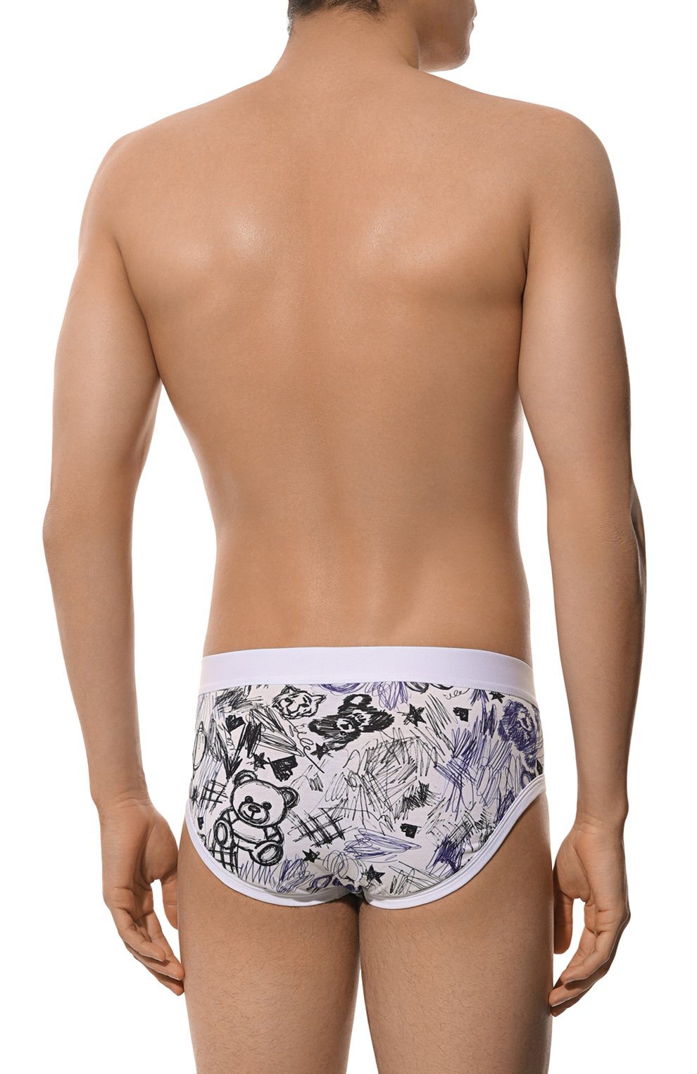 Хлопковые брифы MOSCHINO белого цвета по цене 4565 руб., арт. A1307/4412, фото 3 Хлопковые брифы MOSCHINO, арт. A1307/4412, фото 3