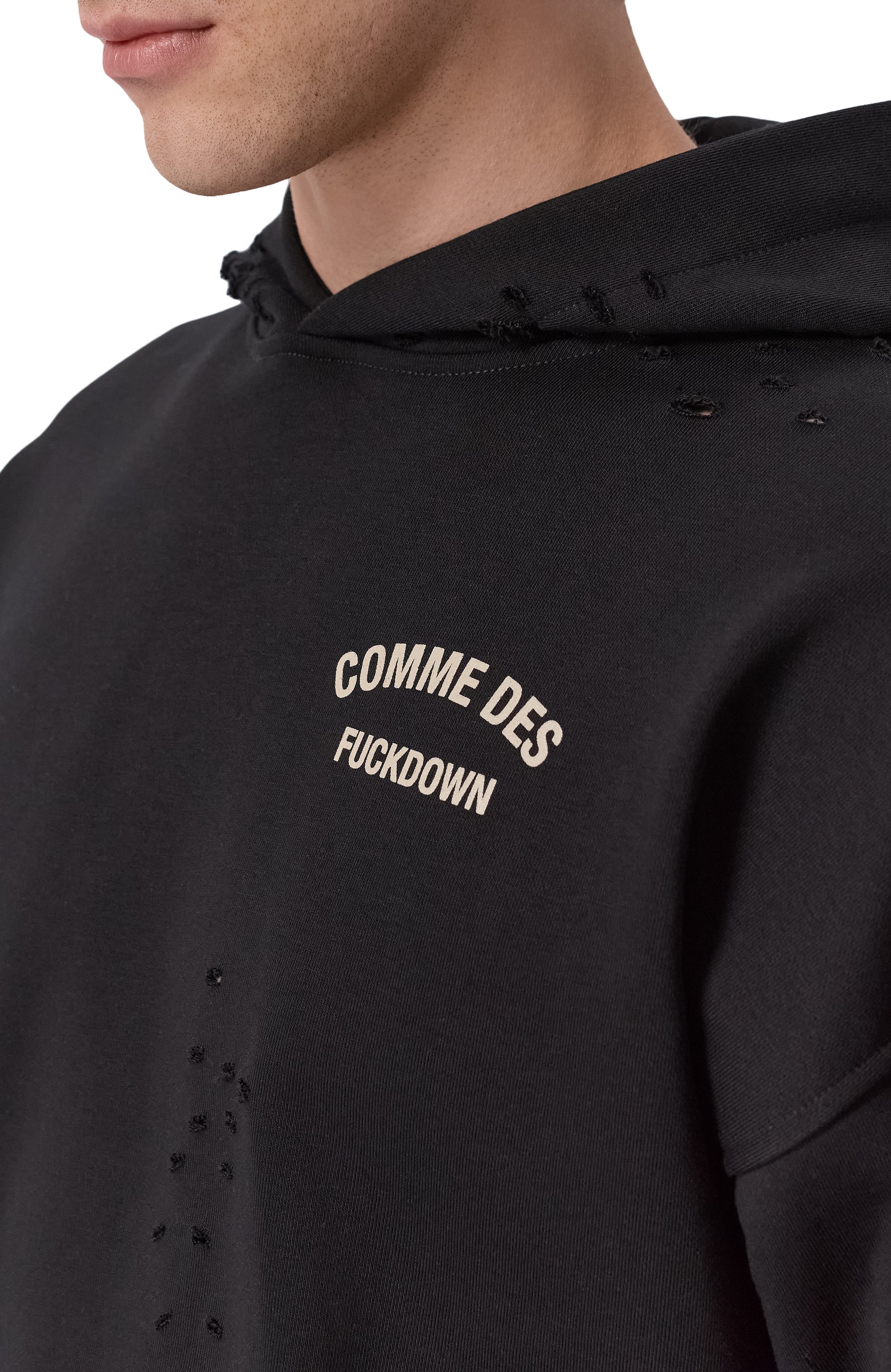 Хлопковое худи COMME DES FUCKDOWN, арт. CFABM01926, фото 5