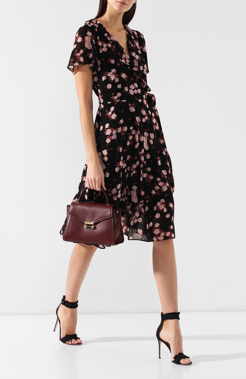 Сумка whitney medium MICHAEL MICHAEL KORS бордового цвета по цене 36800 руб., арт. 30T8GXIS2L, фото 2 Сумка whitney medium MICHAEL MICHAEL KORS, арт. 30T8GXIS2L, фото 2