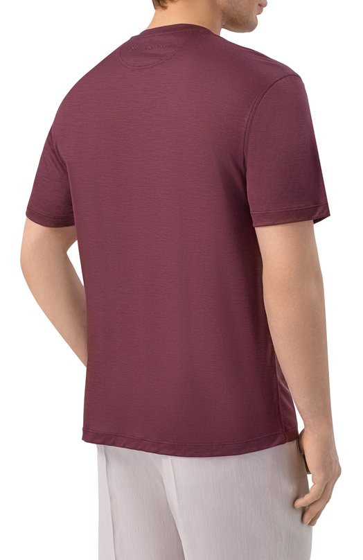 Шерстяная футболка Stefano Ricci MNH5204440/WV Бордовый  MNH5204440/WV Фото 4