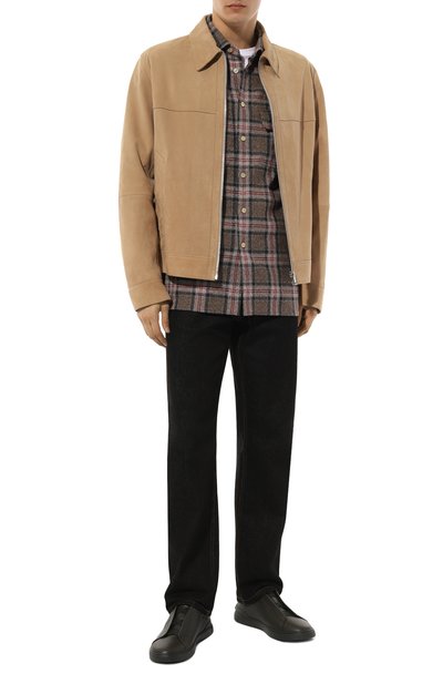 Кожаные кеды triple stitch ZEGNA, арт. LHCV0/S4667Z, фото 2