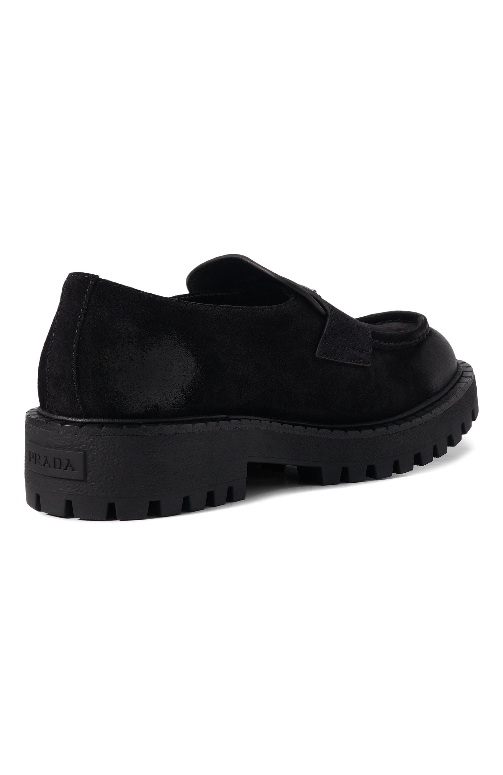 Замшевые лоферы PRADA, арт. 2DE151 G001/0B2, фото 4