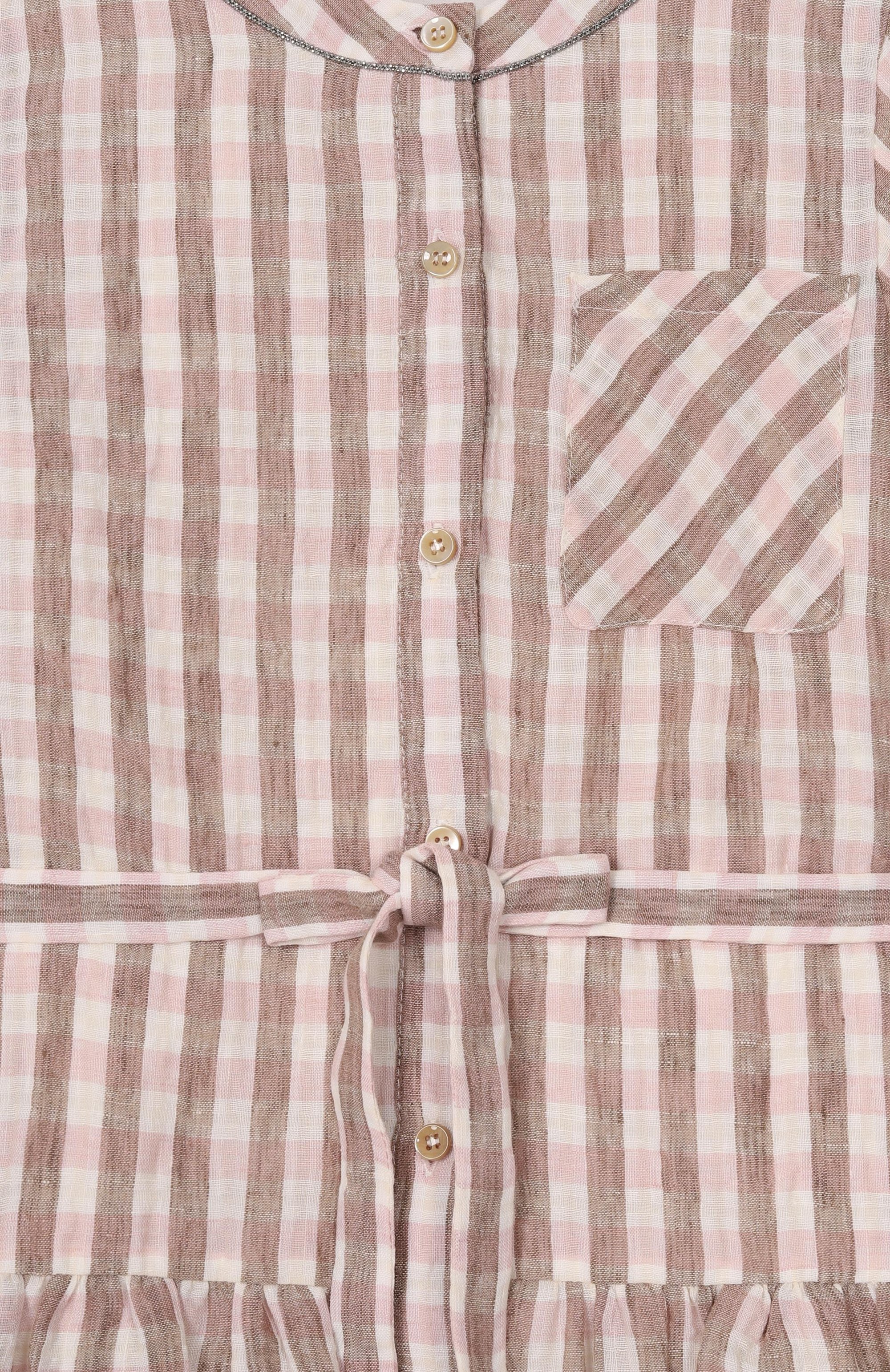 Льняное платье BRUNELLO CUCINELLI розового цвета по цене 84600 руб., арт. BH742A326C, фото 3 Льняное платье BRUNELLO CUCINELLI, арт. BH742A326C, фото 3