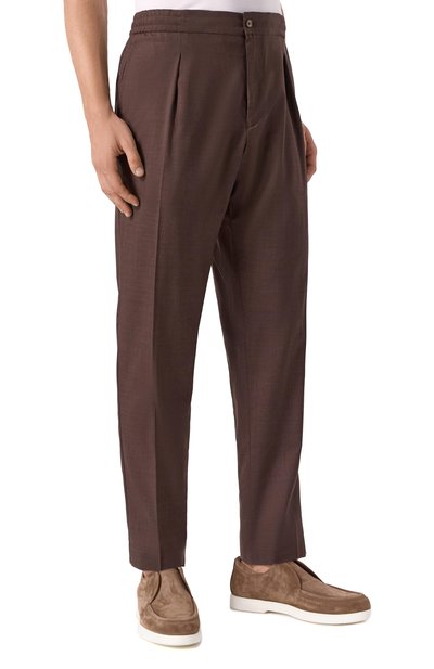 Брюки из шерсти и шелка MARCO PESCAROLO, арт. CHIAIA/5122/48, фото 3