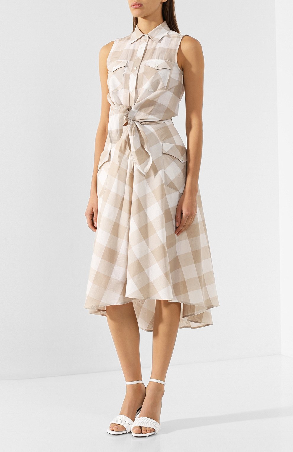 Пл�атье из смеси хлопка и льна SARA ROKA, арт. DRAKE NS/17-SS20, фото 3